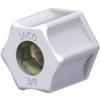 Polypropylene compression tube fitting for 6 mm OD tubing. Sold in a 5-pack. NSF 61 Listed for potable water applications