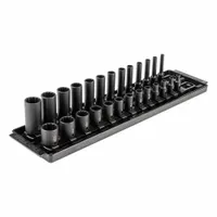 TEKTON Impact Socket Set: 1/4 in Drive Size, Small Set (0-50 pieces) Set Size, 26 Pieces, SAE (MPN SID90203)
