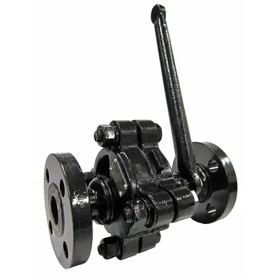 UNITED BRASS WORKS Gate Valve: 2 in, Carbon Steel, Non-Rising, Class 300 Flange, 750 psi CWP - Lever-Actuated Boiler Blow-Of Gate Valves
