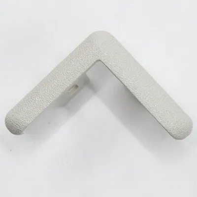 ACROVYN End Cap: End Cap, PETG, Driftwood, 2 in Leg Wd, 1/4 in Overall Ht - PETG Clip-On Corner Guard Caps