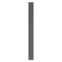 ASI GLOBAL Partition Column: Plastic Polymer, Pebble, Black, 82 in Ht, 7 in Wd, 1 in Thick (MPN 40-90870753-9205)