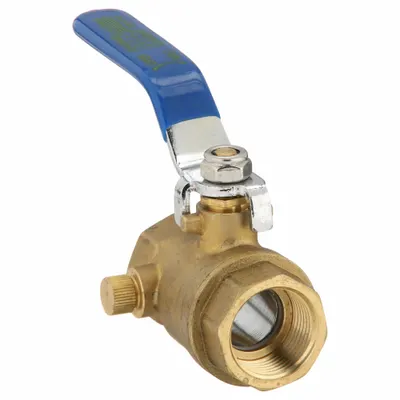 OEM Manual Two-Way Ball Valve: 3/4 in - Brass Ball Valves with Drain