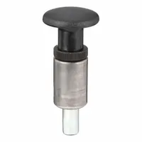 Weld Mount Retractable Spring Plunger: Pull Knob, 0.5 in Plunger Wd, 0.875 in Plunger Projection (MPN GI1/2-1.5-B-PL5)
