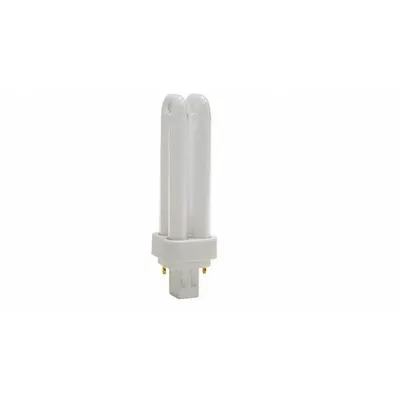 GE LAMPS Compact Fluorescent Bulb: 2-Pin (GX23-2), T4, Fluorescent, 4100K - CFL Twin-Tube Plug-In Lamps