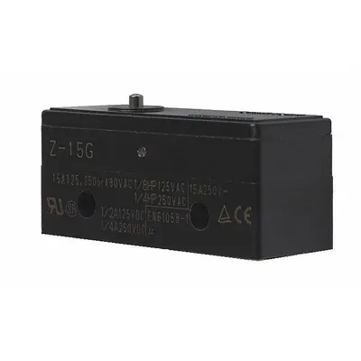 OMRON Snap Action Switch: Pin Plunger Actuator, 1NO/1NC - Plunger Snap-Action Switches