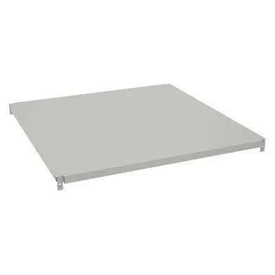 TENNSCO Shelf: 36 in x 36 in, 950 lb Load Capacity, Steel, 18 ga Decking, Light Gray - Solid Steel Decking Shelf Kits for Boltless Shelving