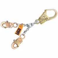 3M DBI-SALA Positioning Lanyard: Steel Rebar Hook, Steel Swivel Snap Hook, 20 in Lg, 310 lb Capacity (MPN 5920050)