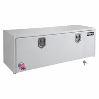 BUYERS PRODUCTS Underbody Truck Box: Underbody Truck Box, Single Drop-Down Door Door, White, Steel (MPN 1702415)
