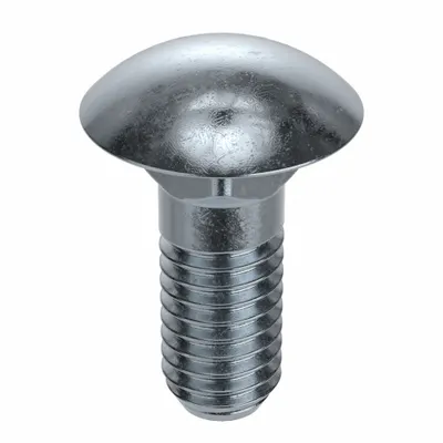 LINDSTROM Carriage Bolt: Square Neck, 5/8"-11 Thread Size, 10 in lg, Steel, Grade 2 - Grade 2 Steel Square Neck Carriage Bolts