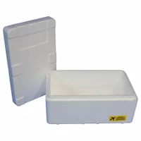 Insulated Shipping Container: 14 in x 8 in x 5 in, 0.75 in Insert Wall Thick, Corrugated Cardboard (MPN ON23C)