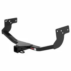 This Class III hitch is designed for the Mazda CX-9, constructed from carbon steel with a powder-coated finish. It has a gross trailer weight capacity of 4,000 lb and a gross vehicle weight capacity of 4,000 lb. Installation requires no drilling. Suitable for towing trailers, boats, or campers within rated capacity.