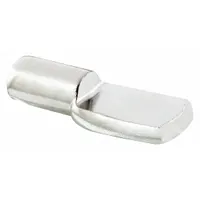 Shelf Support: 1/4 in Wd, 11/16 in Lg, 13/64 in Ht, 25 lb Capacity, Steel, Gray, 8 PK (MPN U 10166)