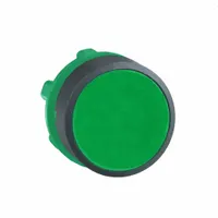 SCHNEIDER Flush Push Button: Green, 22 mm Mounting Size, Non-Metallic, Momentary (MPN ZB5AA3)