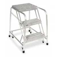 COTTERMAN Step Stool: 2.5 ft Overall Ht, 350 lb Load Cap, 3 Steps, Aluminum, 2.5 ft Standing Ht (MPN A3N1822A3B3C50P6)