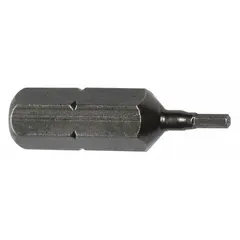 Metric hex impact bit with 5 mm hex head size and standard tip style. Overall length 1 5/16 inches. Sold in a 5-pack. For use with impact drivers in fastening applications.