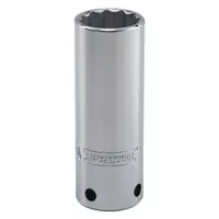PROTO Socket: Metric, 1/2 in Drive Size, 16 mm Socket Size, 12-Point, Deep, Chrome, Tether Ready (MPN J5316M-TT)