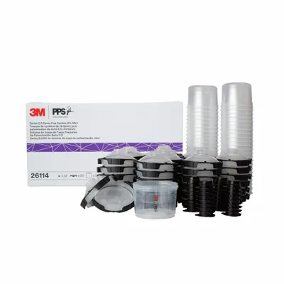 3M Spray Gun Cup Liner Kit: Spray Gun Cup Liner Kit, PPS, Plastic - Liners for Spray Gun Cups