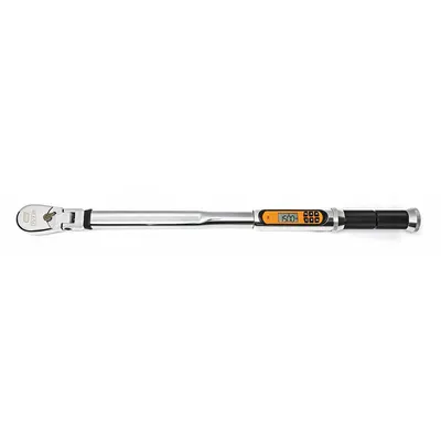 GEARWRENCH Electronic Torque Wrench: Ratcheting, 23 3/4 in Overall Lg, Buzzer - Flex-Head, Electronic Torque & Angle Wrenches
