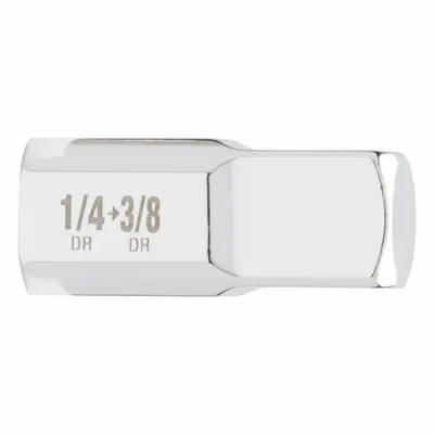 MILWAUKEE Drive Adapter 1/4 in to 3/8 in: 3/8 in Output Drive Size, Square - 1/4" Drive Hand Socket Adapters