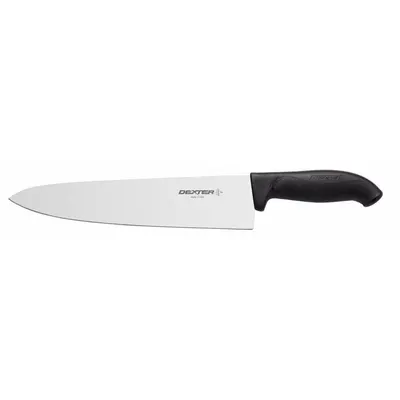 DEXTER RUSSELL Cooks Knife: Straight, 15 in Overall Lg, Steel Blade, Rubber Handle - Chef's Knives