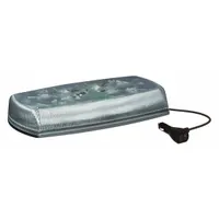 This LED mini light bar from ECCO's 5585 Reflex Series is SAE J845 Class 1 rated for high-visibility warning applications. It features 18 selectable flash patterns, a magnetic mount for temporary installation, and a lighter plug for easy power connection. Suitable for use on emergency and service vehicles requiring a compact warning light