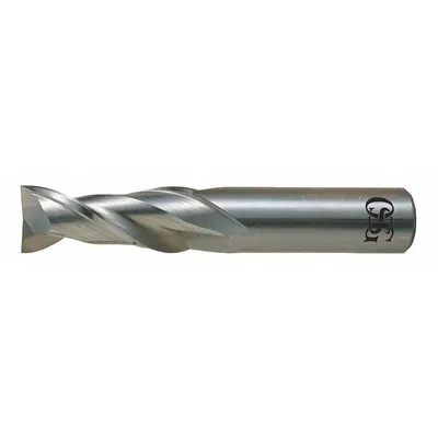 OSG Square End Mill: Carbide, 2 Flute, 13/32" Mill Dia, 1" LOC, 2-3/4" OAL (MPN 20223700) - Carbide Square End Mills for Aluminum