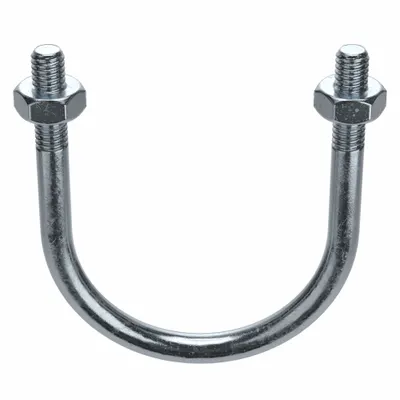 Standard U-Bolt: 3/8"-16 Thread Size, For Pipe Size 1 1/4 in, 2 3/4 in Inside Ht - Standard U-Bolts