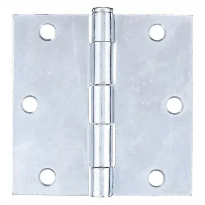 OEM Butt Hinge: Steel, Full Mortise, 1 1/4 in Leaf Wd - Full Mortise-Mount Butt Hinges