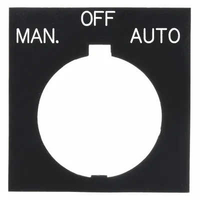 EATON Legend Plate: 30 mm Panel Mounting Size, Rectangular - Push-Button Rings & Plates