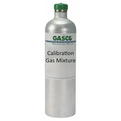 GASCO Calibration Gas: Nitrogen, Disposable, +/-5% Accuracy, CH4/CO/H2S/O2 - Calibration Gases for Portable Gas Detectors