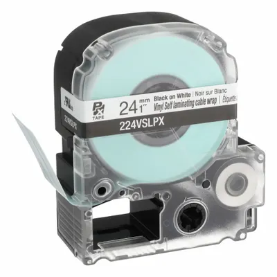 EPSON Wraparound Label: 1 in x 1 in, 1 in x 26 1/4 ft, Vinyl - Epson Continuous Label Roll Cartridges