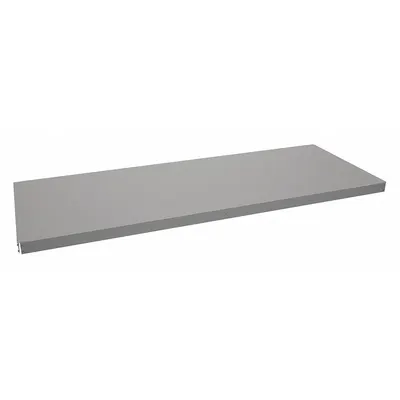 TENNSCO Shelf: 96 in x 36 in, 2,600 lb Load Capacity, Steel, 16 ga Decking, Gray - Solid Steel Decking Shelf Kits for Boltless Shelving
