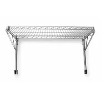 APPROVED VENDOR Wire Wall Shelf: 48 in x 14 in, 1 Shelves, 250 lb Load Capacity per Shelf, Post (MPN 2HGD4)