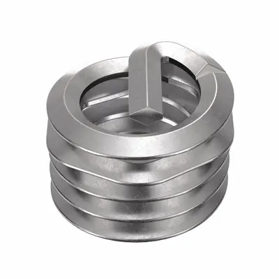 HELI-COIL Helical Insert: Tanged Tang Style, Free-Running, 5/16"-18 Thread Size, Plain - Free-Running Tanged Helical Inserts