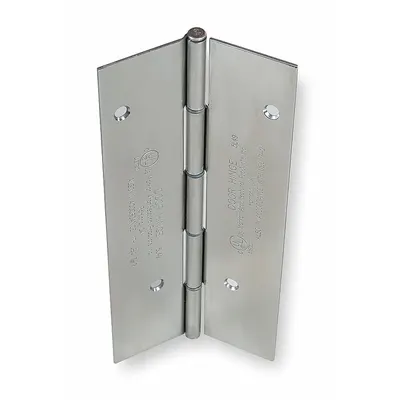 MARKAR Piano Hinge: Stainless Steel, 7 ft Leaf Ht, 1 15/16 in Leaf Wd - Full Mortise-Mount Piano Hinges