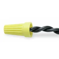 BUCHANAN Twist-On Wire Connectors: Yellow, Wire Sizes 14 AWG – 8 AWG, 600 V, 500, PK (MPN WT4-B)