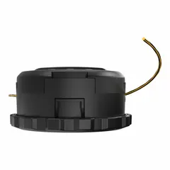 Plastic replacement head for string trimmers. Compatible with DEWALT DCST980 model. Used for cutting grass and weeds in residential and commercial landscaping applications.