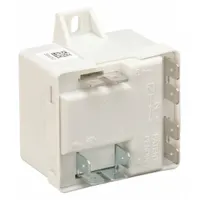 Start relay for Manitowoc ice machines. Provides the electrical boost required to start the compressor motor. Used as a replacement component in commercial ice machines to restore ice production