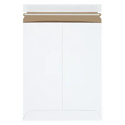 STAYFLATS Mailer Envelopes: 9 3/4 in x 12 1/4 in, 9 in x 12 in, 0.02 in Material Thick - Stayflat Self-Sealing Chipboard Mailers