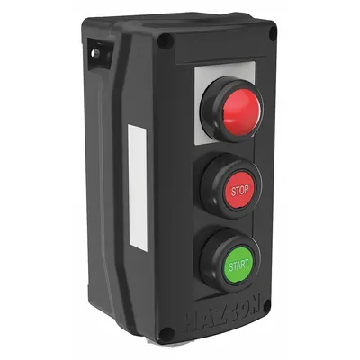 HUBBELL KILLARK Control Station: 1 Gang, (2) Push Buttons, 1NC, No Legend, 1 Pilot Lights - Push-Button Control Stations with Pilot Lights