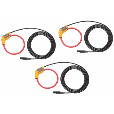 FLUKE Flexible Current Probe: CAT III 1000V/CAT IV 600V, Binder, 12 in Jaw Opening - Flexible Current Probes