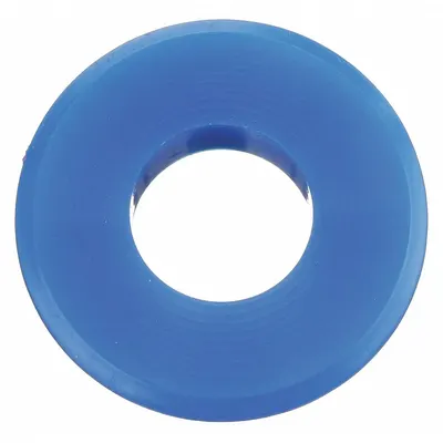 VELVAC Gladhand Seal: Full Face Seal, 0.37 in Thick, Blue, 70A-72A - Polyurethane Gladhand Seals