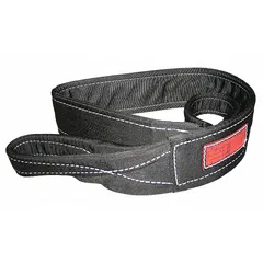 This nylon twisted-eye web sling features two plies and an 18 ft length, with a vertical hitch capacity of 16,500 lb. The abrasion-resistant construction and wear-resistant tag make it suitable for heavy lifting and rigging in industrial settings such as construction, manufacturing, and warehousing.