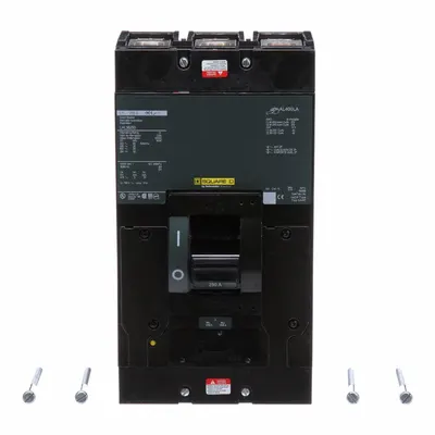 SQUARE D Molded Case Circuit Breaker: 250 A Amps, 65kA at 240V AC, Instantaneous - LA-, LH-, Q4-Frame Square D Molded Case Circuit Breakers
