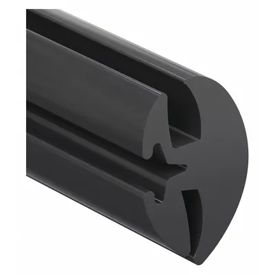 TRIM LOK Locking Gasket: Two-Piece Key-Locking Locking, 25 ft Overall Lg - Rubber Locking Gaskets