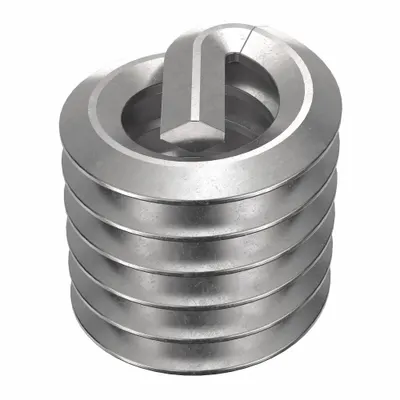 HELI-COIL Helical Insert: Tanged Tang Style, Free-Running, #10-24 Thread Size, Plain - Free-Running Tanged Helical Inserts