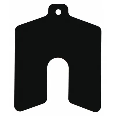 PRECISION BRAND Slotted Shim,Untabbed,0.0125" Thk,PK20: Untabbed, A Trade Size, 2 in Shim Lg - Untabbed Slotted Shims