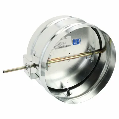 Dayton 14"dia GSteel Manual Control Dampr: For 14 in Dia, 14 in L, Steel - Round Manual Control Dampers