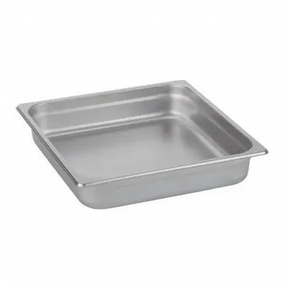 SPRING USA Food Pan: Two-Thirds Size, Rectangular, 1.8 ga Gauge, 5.75 qt Capacity - Steam Table Pans