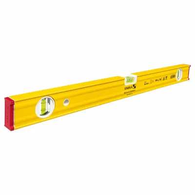 STABILA Box Level: Level & Plumb, Box, 0, 24 in Overall Lg, Top & Side Read, None Acrylic Block - Standard Box Levels
